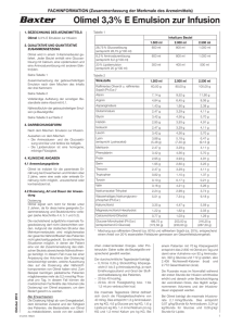 Olimel 3,3% E Emulsion zur Infusion
