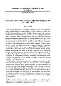 Leitlinien einer österreichischen Quartärstratigraphie*)