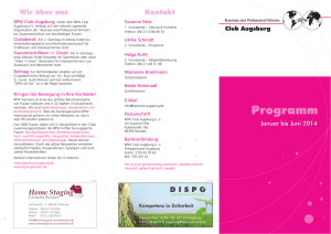 Programm - BPW Augsburg
