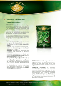 THOMASAN® – Kräutererde - Vogteier Erdenwerk GmbH