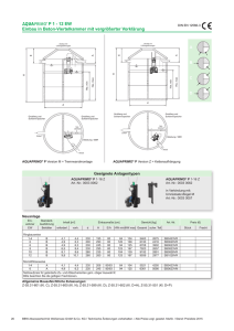 AQUAPRIMO P / Beton Behälter / Viertelkammer