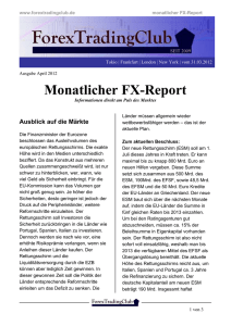 Monatlicher FX-Report