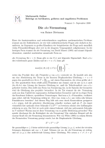 Die abc-Vermutung - Mathematik-Online