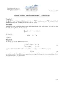 Numerik partieller Differentialgleichungen – 2. ¨Ubungsblatt Aufgabe 5
