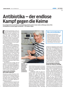 Antibiotika &ndash; der endlose Kampf gegen die Keime