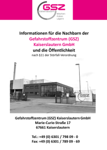 - Gefahrstoffzentrum Kaiserslautern