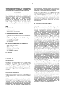 Studien - Institut für Mathematik