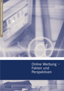 Online Werbung – Fakten und Perspektiven