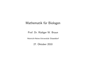 Zufallsereignisse - Mathematik - Heinrich-Heine