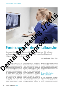 Feminisierung in der Dentalbranche