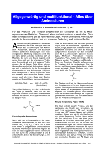 über Aminosäuren