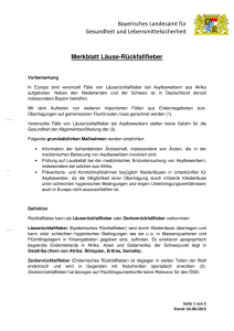 Merkblatt Läuse-Rückfallfieber - Bayerisches Landesamt für