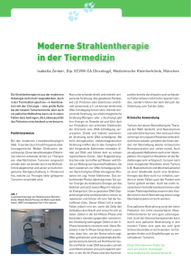 Onkologie Strahlentherapie 4 - Medizinische Kleintierklinik