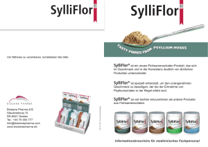 Informationsbroschüre über SylliFlor