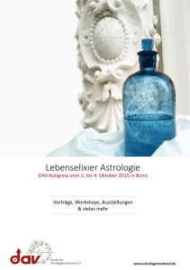 Kongressprogramm - Deutscher Astrologen
