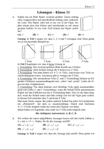 Lösungen – Klasse 11