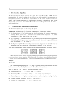 Boolesche Algebra. Lineare Abbildungen.