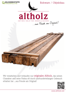 Rohware / Objektbau - Holzwerkstoffe Frauenfeld AG