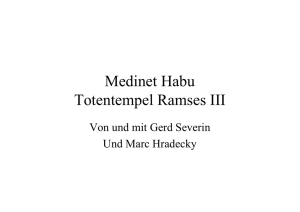 Medinet Habu Totentempel Ramses III