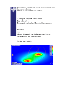 APP Protokoll - Bergische Universität Wuppertal