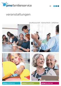 PDF erstellen - pme Familienservice