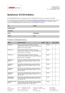 Bestellschein SCC02-Kollektion