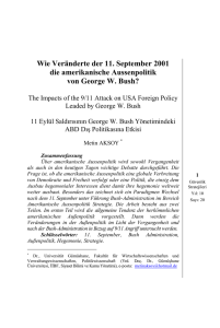 Wie Veränderte der 11. September 2001 die amerikanische