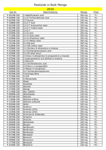Pestizide in Bulk Mengen