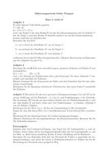 Elektromagnetische Felder ¨Ubungen Blatt 2, 18.03.10 Aufgabe 5