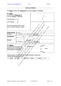 Kreis und Winkel