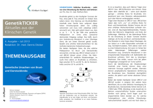 THEMENAUSGABE GenetikTICKER