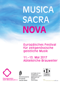 musica sacra nova - Abtei Brauweiler