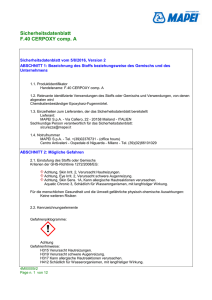 Sicherheitsdatenblatt F.40 CERPOXY comp. A