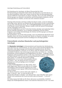 Astrologie Entstehung und Unterschiede