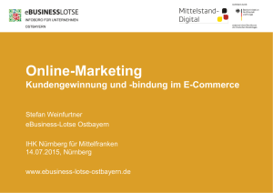 Kundengewinnung und bindung im E