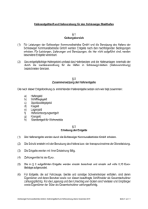 Hafenentgelt und Hafenordnung des Schleswiger Stadtafens ab 01