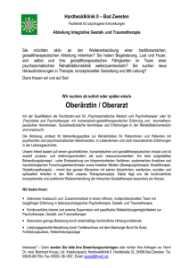 Gestalt-Oberarzt-Stelle Abt VI HWK II 120620