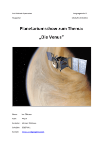 Planetariumsshow zum Thema: „Die Venus“