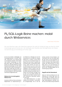 PL/SQL-Logik Beine machen: mobil durch Webservices