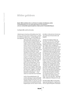 Bericht Kunsttherapiezeitung Forum im November 2012