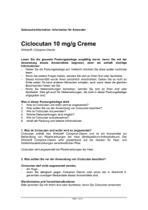 Ciclocutan 10 mg/g Creme