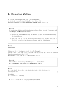 1. Komplexe Zahlen - Mitschrieb-Wiki