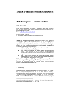 Zeitschrift für Interkulturellen Fremdsprachenunterricht