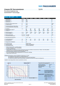 3,6 N Lineare DC-Servomotoren