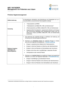 NRZ Ratgeber Management von Patienten aus Lybien