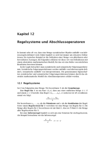 Kapitel 12 Regelsysteme und Abschlussoperatoren