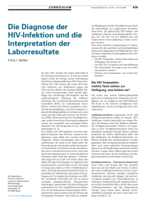 Die Diagnose der HIV-Infektion und die Interpretation der