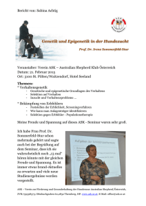 Genetik Seminar Prof. Dr. Sommerfeld-Stur