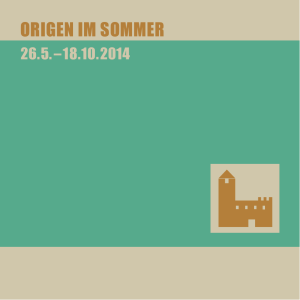 origen im sommer - Origen Festival Cultural