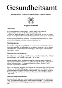 Kryptosporidiose - Landkreis Peine